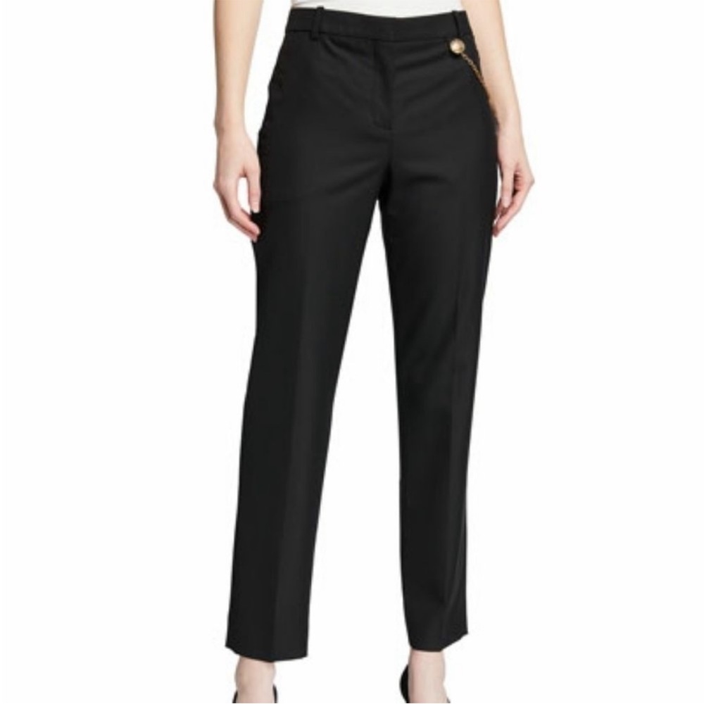 BNWOT Givenchy Wool Cigarette Pants with 4G Chain